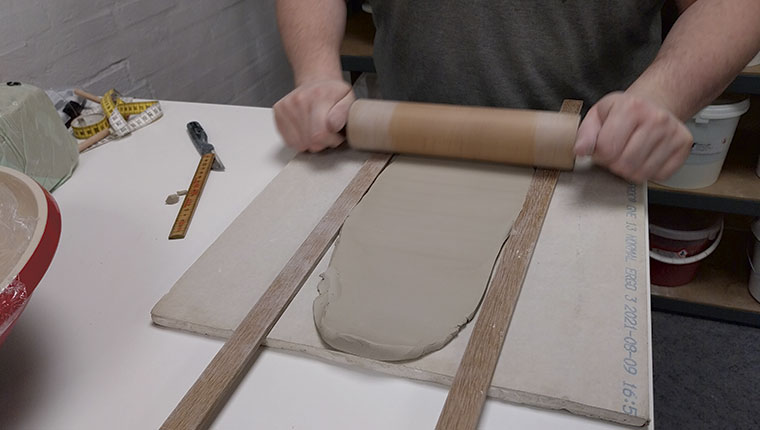 Udrulning af ler med 